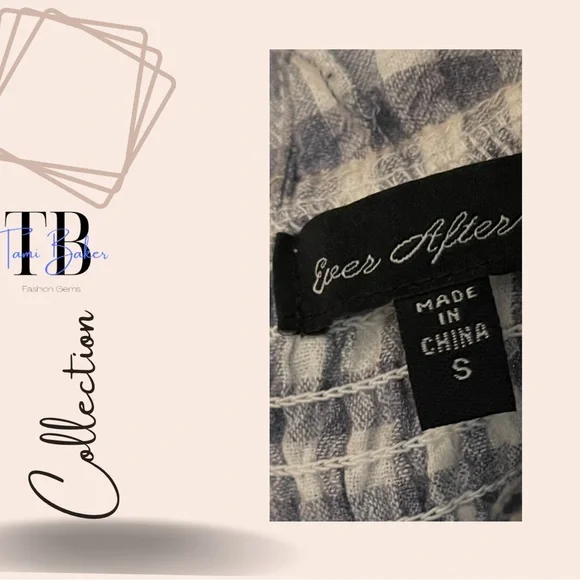 Blue & White Ruffle Dress - Picture 3 of 3